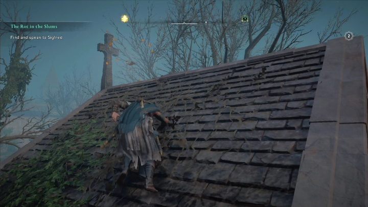 Koniec: Kartka zatrzyma się koło murowanego krzyża - AC Valhalla Oblężenie Paryża: Karta niesiona wiatrem, Paryż - sekrety - Assassins Creed Valhalla - poradnik do gry