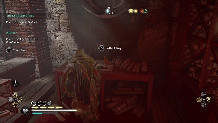 Następnie wystarczy otworzyć drzwi za pomocą ukrytego ostrza - AC Valhalla Oblężenie Paryża: Rzymskie wykopaliska, Evresin - sekrety, lokacje - Assassins Creed Valhalla - poradnik do gry