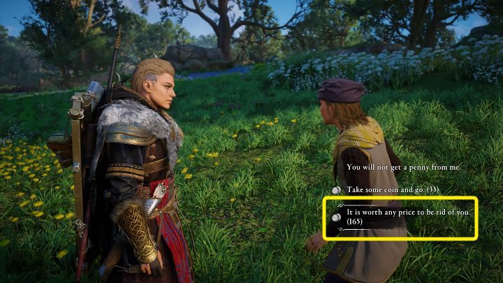 Kobieta uprze się, że stałeś się jej muzą i od tego momentu będzie Ci towarzyszyć - Assassins Creed Valhalla: Poetka zdolna inaczej/The Gleewoman - solucja - Assassins Creed Valhalla - poradnik do gry