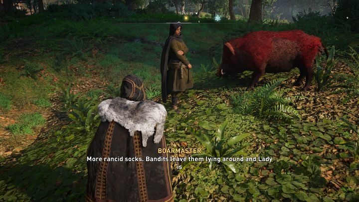 Gdy tylko Panna Raciczka (Lady Trotters) złapie trop, idź za nią - Assassins Creed Valhalla: Świnia o złotym nosie - solucja, opis przejścia - Assassins Creed Valhalla - poradnik do gry