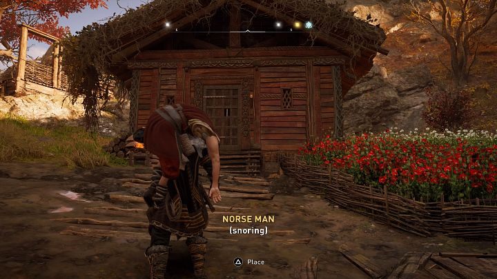 Jeśli chcesz spełnić prośbę śpiącego wikinga, zarzuć mężczyznę na zad konia i pojedź do Grimsby - Assassins Creed Valhalla: Senne bezdroża/Stray Naps - solucja, opis przejścia - Assassins Creed Valhalla - poradnik do gry