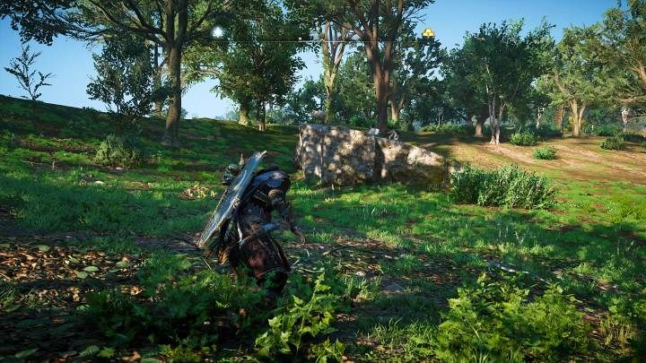 Udaj się do pobliskiego lasu, a znajdziesz Fentona osaczonego przez sforę wilków - Assassins Creed Valhalla: Pasterski pies/Eivor the Sheepdog - solucja - Assassins Creed Valhalla - poradnik do gry