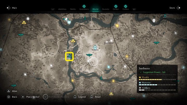 W miejscu zaznaczonym na powyższym obrazku będziesz świadkiem sceny, w której rozgniewany ojciec wygłasza kazanie swojej córce - Assassins Creed Valhalla: Aflanc Straszliwy/Aflanc the Terrible - solucja - Assassins Creed Valhalla - poradnik do gry