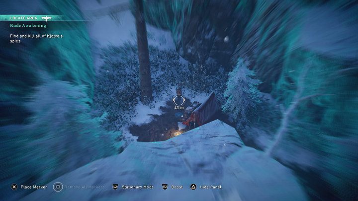Kolejnych dwóch szpiegów Kjotvego znajdziesz w małym obozie ukrytym pomiędzy skałami - Assassins Creed Valhalla: Brutalna pobudka/Rude Awakening - solucja - Assassins Creed Valhalla - poradnik do gry