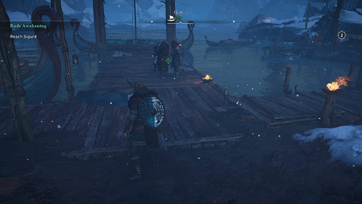 Po tym, jak Eivorowi udało się zidentyfikować, a następnie wyeliminować szpiegów Kjotvego musisz powiadomić o tym Sigurda - Assassins Creed Valhalla: Brutalna pobudka/Rude Awakening - solucja - Assassins Creed Valhalla - poradnik do gry