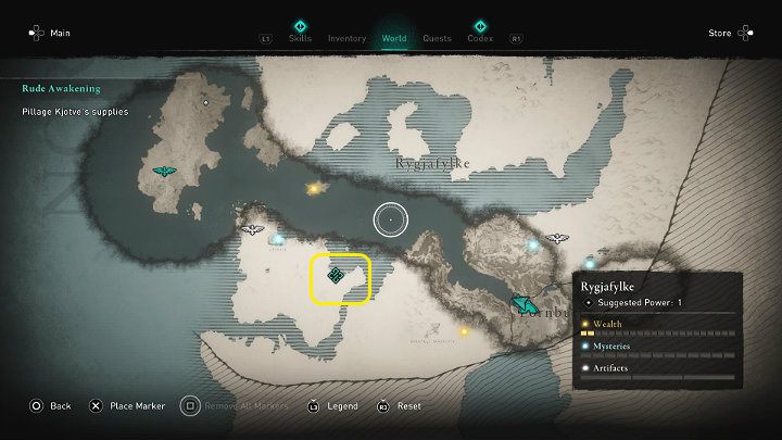 Eivor wraz z Sigurdem i Basimem postanawiają udać się na wyspę znajdującą się kawałek drogi od Fornburga, by pozbawić wojowników Kjotvego cennych zapasów - Assassins Creed Valhalla: Brutalna pobudka/Rude Awakening - solucja - Assassins Creed Valhalla - poradnik do gry