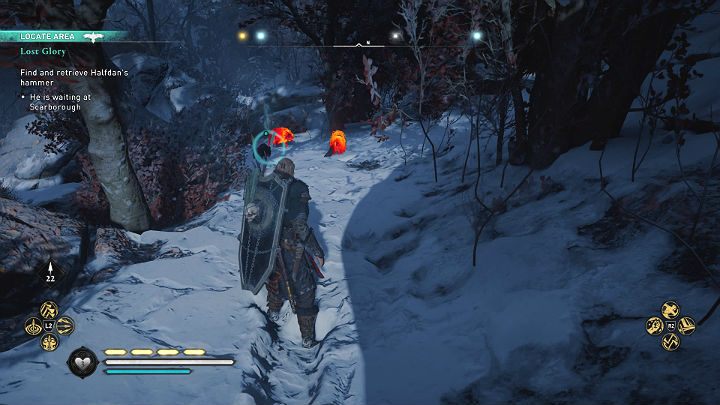 Udaj się do lasu Dalby (miejsca oznaczonego na mapie świata), by odnaleźć Beontona, który pilnuje broni swojego pana - Assassins Creed Valhalla: Utracona chwała/Lost Glory - solucja, opis przejścia - Assassins Creed Valhalla - poradnik do gry
