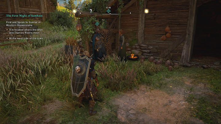 Gunnar zadomowił się w Glowecestre z Brigid, kobietą, która mówi w niezrozumiałym języku - Assassins Creed Valhalla: Pierwsza noc Samhain - solucja, opis przejścia - Assassins Creed Valhalla - poradnik do gry