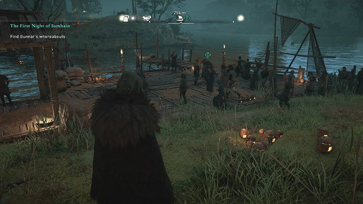 Gdy odwiedzisz 3 chaty Gunnar nagle zniknie z pola widzenia i będziesz musiał go odszukać - Assassins Creed Valhalla: Pierwsza noc Samhain - solucja, opis przejścia - Assassins Creed Valhalla - poradnik do gry