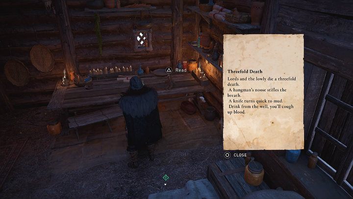 Piątą wskazówkę znajdziesz wewnątrz chaty - Assassins Creed Valhalla: Zagadki i wskazówki/Clues and Riddles - solucja - Assassins Creed Valhalla - poradnik do gry