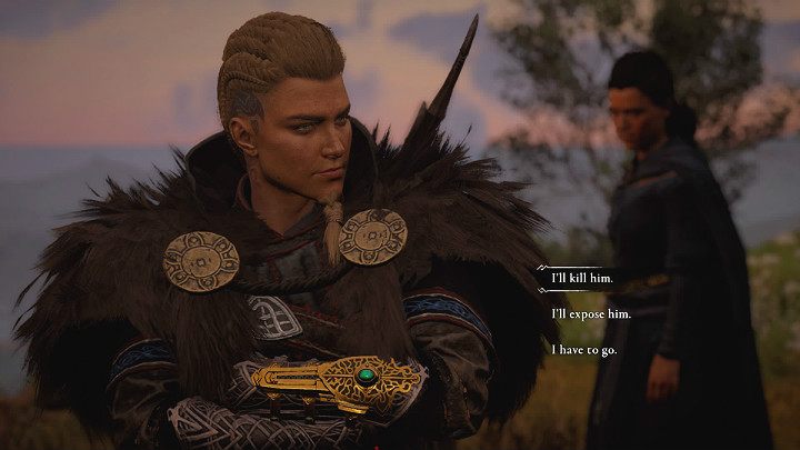Gdy kobieta zapyta co chcesz zrobić z Cynonem możesz odpowiedzieć w następujący sposób - Assassins Creed Valhalla: Skradziony król/The Stolen King - solucja - Assassins Creed Valhalla - poradnik do gry