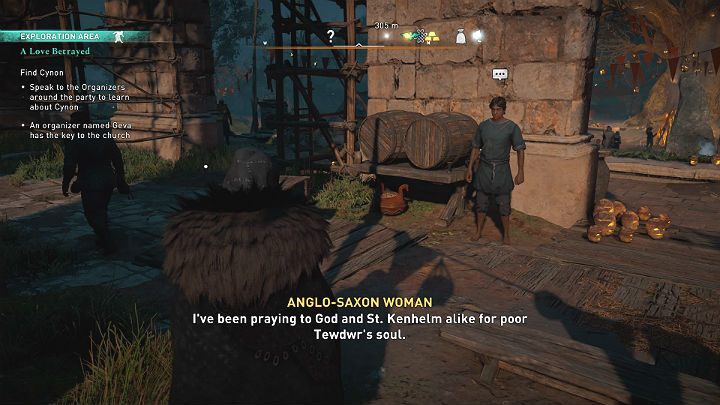Porozmawiaj z mężczyzną stojącym niedaleko Sali biesiadnej - Assassins Creed Valhalla: Zdradzona miłość/A Love Betrayed - solucja - Assassins Creed Valhalla - poradnik do gry