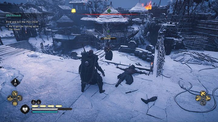 Walka z Gede jest bardzo podobna do tej, którą stoczyłeś w misji Dwa ostrza honoru - Assassins Creed Valhalla: Starzy przyjaciele/Old Friends - solucja - Assassins Creed Valhalla - poradnik do gry