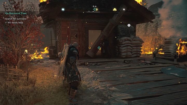 Gdy uratujesz trzech mieszkańców idź do Viliego - Assassins Creed Valhalla: Ostatnie chwile beztroski/On Borrowed Time - solucja - Assassins Creed Valhalla - poradnik do gry