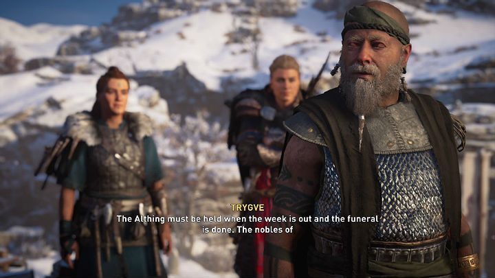 Idź na spotkanie z Trygve, który za murami Snotingham przygotowuje stos dla zmarłego jarla, by godnie go pożegnać - Assassins Creed Valhalla: Ostatnie chwile beztroski/On Borrowed Time - solucja - Assassins Creed Valhalla - poradnik do gry