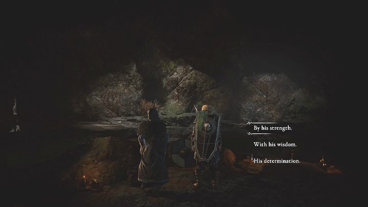 Gdy zadanie zostanie ukończone ponownie pomów z wygnańcem, a ten zgodzi się pomóc - Assassins Creed Valhalla: Ostatnie szlify/Adorning the Adorned - solucja - Assassins Creed Valhalla - poradnik do gry