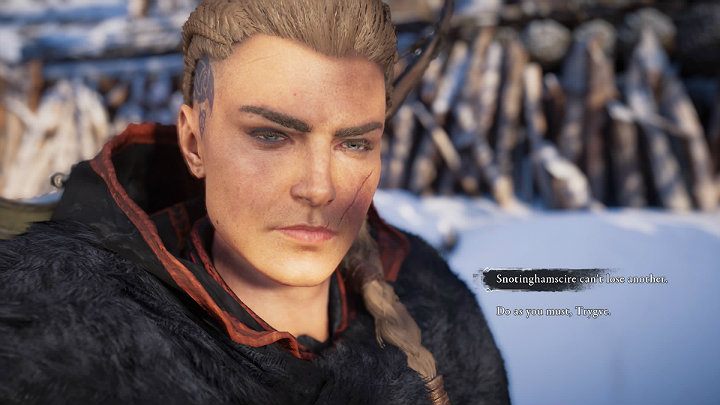 Po dłużej chwili zadumy Eivor dowie się, że Trygve chce złożyć się w ofierze i spłonąć wraz z Hemmingiem - Assassins Creed Valhalla: Pod skórą/Under the Skin - solucja, opis przejścia - Assassins Creed Valhalla - poradnik do gry