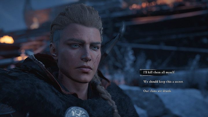 Wieczorem Sunniva przyniesie Eivorowi wiadomość, że w okolicy aż roi się od Piktów, a Vili już ruszył do walki - Assassins Creed Valhalla: Pod skórą/Under the Skin - solucja, opis przejścia - Assassins Creed Valhalla - poradnik do gry