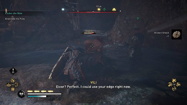 Vili walczy aktualnie z jednym z dowódców Piktów - Assassins Creed Valhalla: Pod skórą/Under the Skin - solucja, opis przejścia - Assassins Creed Valhalla - poradnik do gry