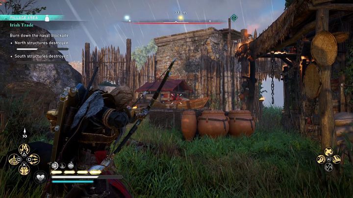 Udajcie się do miejsca zaznaczonego na mapie świata i zniszczcie blokady morskie po obu stronach rzeki - Assassins Creed Valhalla Gniew Druidów: Handel z Irlandią/Irish Trade - solucja - Assassins Creed Valhalla - poradnik do gry