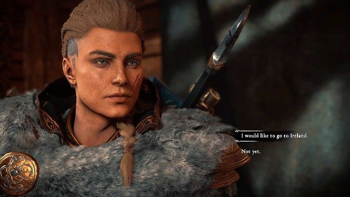 Jeśli jesteście gotowi podjąć nowe wyzwanie, w trakcie dalszej rozmowy z Azar wyraźcie swoją gotowość do wyruszenia do Irlandii - Assassins Creed Valhalla Gniew Druidów: Handel z Irlandią/Irish Trade - solucja - Assassins Creed Valhalla - poradnik do gry