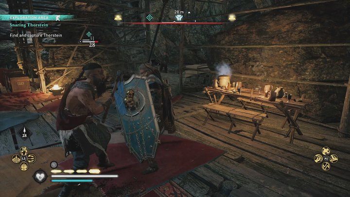 Po zdobycia klucza udajcie się do miejsca oznaczonego na mapie świata i wejdźcie do kryjówki Thorsteina - AC Valhalla Gniew Druidów: Na tropie Thorsteina/Snaring Thorstein - solucja - Assassins Creed Valhalla - poradnik do gry