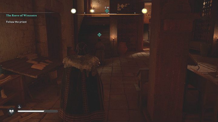 Po tym jak zdasz chrześcijański test mężczyzna powie, że to nie on wezwał Eivora do Wincestre i zaprowadzi Cię do odpowiedniego człowieka - Assassins Creed Valhalla: Szeryf z Wincestre/The Reeve of Wincestre - solucja - Assassins Creed Valhalla - poradnik do gry