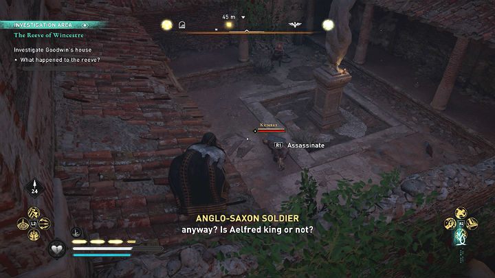 Na miejscu spotkasz kilku anglosaskich żołnierzy - Assassins Creed Valhalla: Szeryf z Wincestre/The Reeve of Wincestre - solucja - Assassins Creed Valhalla - poradnik do gry