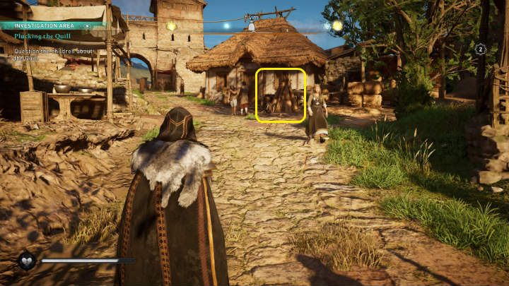 W katedrze zaczepi Cię dziewczynka, która wcześniej rozmawiała z królem Aelfredem - Assassins Creed Valhalla: Wyrywanie Pióra/Plucking the Quill - solucja - Assassins Creed Valhalla - poradnik do gry