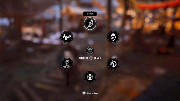 Zdecydowanie najłatwiejszy sposób na doprowadzenie do powstania pożaru to wybranie pochodni z inwentarza - Assassins Creed Valhalla: Jak podpalać obiekty? - Assassins Creed Valhalla - poradnik do gry
