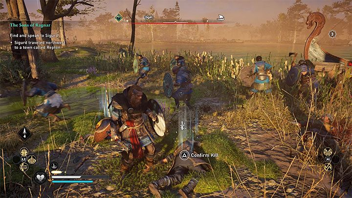 Leofgifu - Jaszczur przebywa w saksońskim obozie wojskowym Utbech zlokalizowanym na północ od miasta Grantebridge w regionie Grantebridgescire - Assassins Creed Valhalla: Magister 5 - Kil/The Keel | Zakon Starożytnych - Assassins Creed Valhalla - poradnik do gry