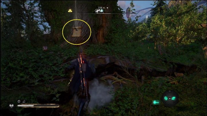 Ta część sagi jest przypięta do sporej wielkości drzewa - AC Valhalla Świt Ragnaroku: Heroiczna saga (Gullnamar) - lista wszystkich - Assassins Creed Valhalla - poradnik do gry