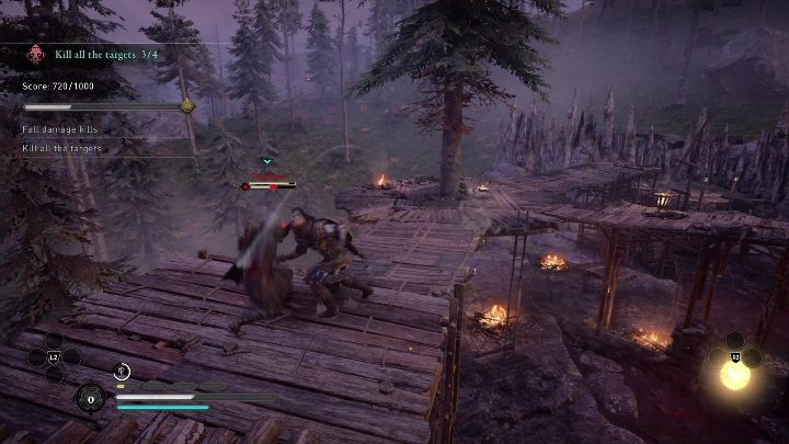 Próba zakończy się, gdy zabijecie wszystkie cele - nawet jeśli nie ukończycie pozostałych zadań dostępnych na tej mapie - AC Valhalla: Próba niedźwiedzia - Stacja Wenlocan, solucja - Assassins Creed Valhalla - poradnik do gry