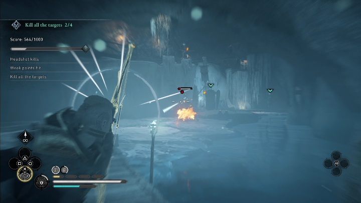 Próba zakończy się, gdy zabijecie wszystkie cele - nawet jeśli nie ukończycie pozostałych zadań dostępnych na tej mapie - AC Valhalla: Próba wilka - Kryjówka w Kopalni Odyna, solucja - Assassins Creed Valhalla - poradnik do gry