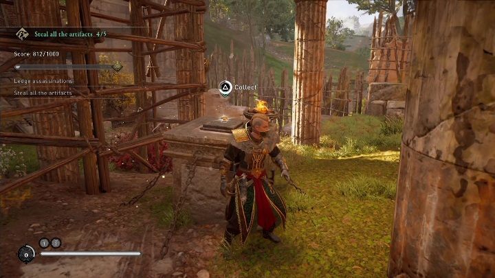 Próba zakończy się, gdy zdobędziecie wszystkie artefakty - nawet jeśli nie ukończycie pozostałych zadań dostępnych na tej mapie - AC Valhalla: Próba kruka - Obóz bandytów w Loligestone, solucja - Assassins Creed Valhalla - poradnik do gry
