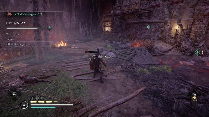 Jedyną zdolnością, którą możecie użyć podczas tej próby jest Skok Walkirii (Dive of the Valkyries) - AC Valhalla: Próba niedźwiedzia - Warownia Templebrough, solucja - Assassins Creed Valhalla - poradnik do gry