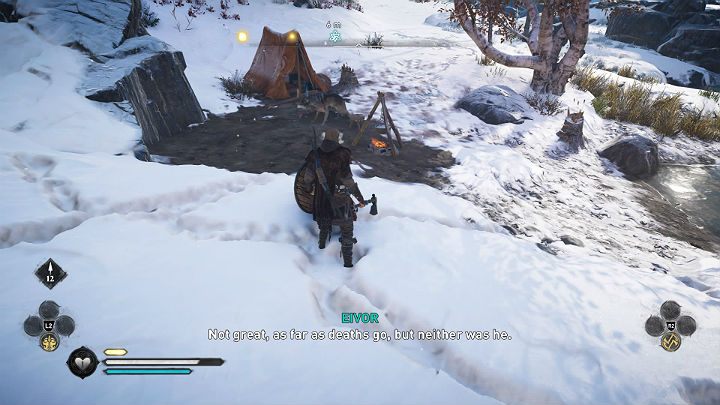 Chłopak chwyci za broń i spróbuje walczyć z wilkiem jednak jeśli mu nie pomożesz, zginie - Assassins Creed Valhalla: W pogoni za honorem/The Hunt for Honor - solucja - Assassins Creed Valhalla - poradnik do gry