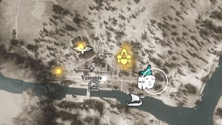 Idealne miejsce do powalczenia o to trofeum to pokazane na obrazku Venonis z regionu Ledecestrescire w Anglii - Assassins Creed Valhalla: Lotem bliżej - jak zdobyć trofeum? - Assassins Creed Valhalla - poradnik do gry