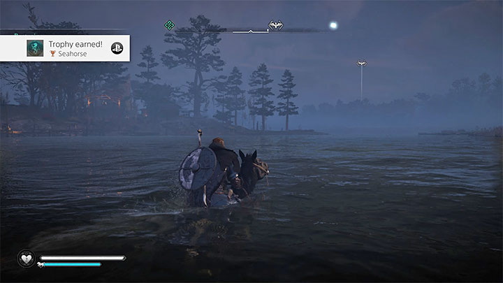 Począwszy od tego momentu szukaj każdej okazji żeby dopływać do nowych lokacji na grzbiecie konia - Assassins Creed Valhalla: Koń morski - jak zdobyć trofeum? - Assassins Creed Valhalla - poradnik do gry