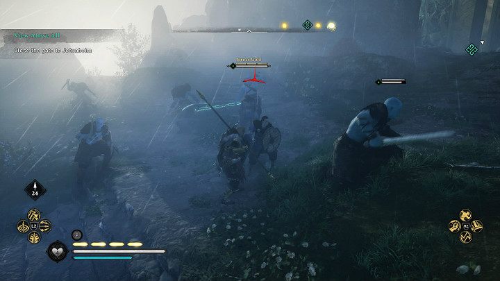 Twoim celem są uchylone drzwi przez które wrogie jednostki wchodzą do Asgardu - Assassins Creed Valhalla: Spojrzenie w przyszłość/View Above All - solucja - Assassins Creed Valhalla - poradnik do gry