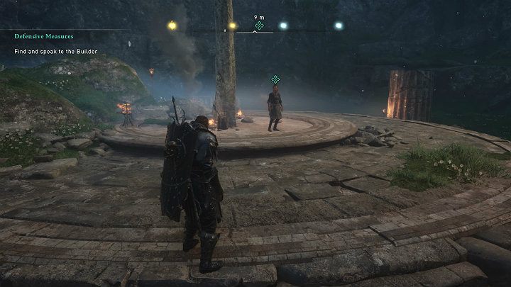 Konstruktor od razu zapyta o wodę ze Studni Urd - Assassins Creed Valhalla: Środki obrony/Defensive Measures - solucja - Assassins Creed Valhalla - poradnik do gry