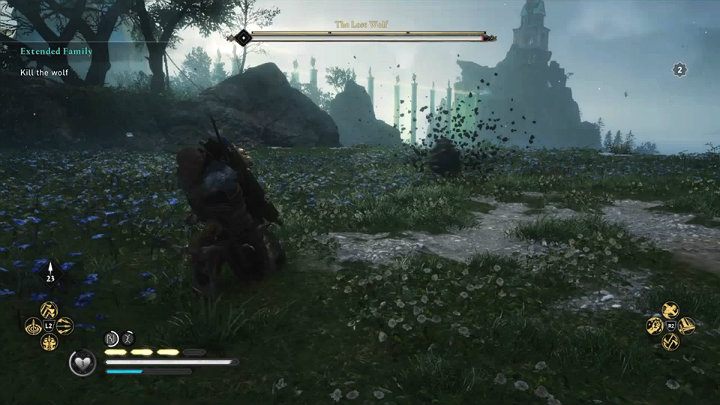 Uważaj jednak na atak sygnalizowany czerwonym rozbłyskiem runy - Assassins Creed Valhalla: Przyjęcie do rodziny/Extended Family - solucja - Assassins Creed Valhalla - poradnik do gry