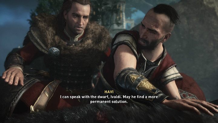 Havi uszanuję prośbę Lokiego, ale rozkaże Tyrowi zabrać wilka do Lyngvi i uwięzić go tam - Assassins Creed Valhalla: Przyjęcie do rodziny/Extended Family - solucja - Assassins Creed Valhalla - poradnik do gry