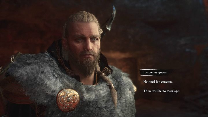 Po chwili na miejscu zjawi się Freyja wykrzykując, że wieża wznoszona przez Konstruktora jest prawie gotowa - Assassins Creed Valhalla: Budowanie więzi/Forging a Bond - solucja - Assassins Creed Valhalla - poradnik do gry