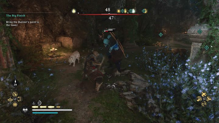 Wyważ czerwone drzwi i przejdź do kolejnej groty - Assassins Creed Valhalla: Wielki finał/The Big Finish - solucja, opis przejścia - Assassins Creed Valhalla - poradnik do gry