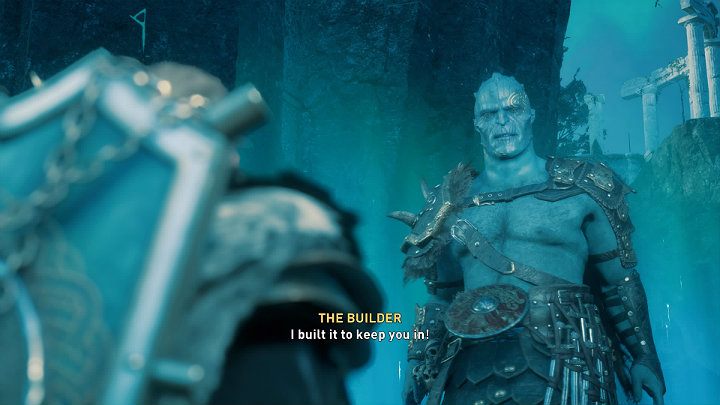 Gdy tylko Havi dokończy barierę, Konstruktor porzuci swoją ludzką postać i przeistoczy się w olbrzymiego Jotuna - Assassins Creed Valhalla: Wielki finał/The Big Finish - solucja, opis przejścia - Assassins Creed Valhalla - poradnik do gry