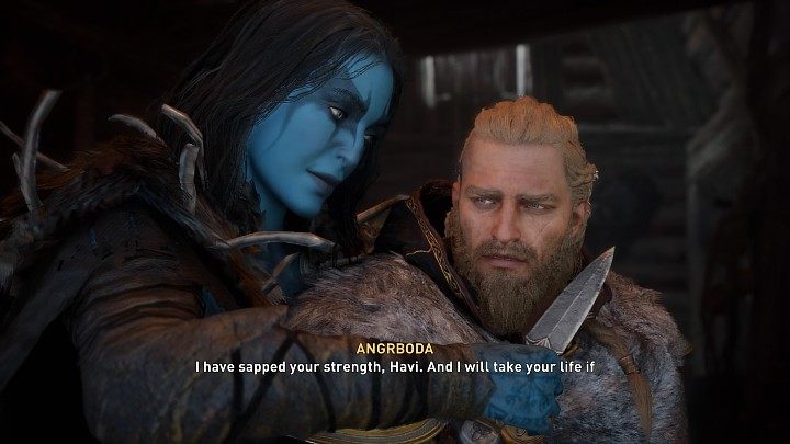 Na miejscu pojawi się Loki, który współpracując z Angrbodą wpędził Haviego w zasadzkę - Assassins Creed Valhalla: Pani Żelaznego Lasu - solucja, opis przejścia - Assassins Creed Valhalla - poradnik do gry