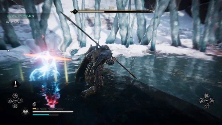 Loki może także teleportować się za plecy swojego przeciwnika i uderzać z zaskoczenia - Assassins Creed Valhalla: Cena mądrości/The Price of Wisdom - solucja - Assassins Creed Valhalla - poradnik do gry