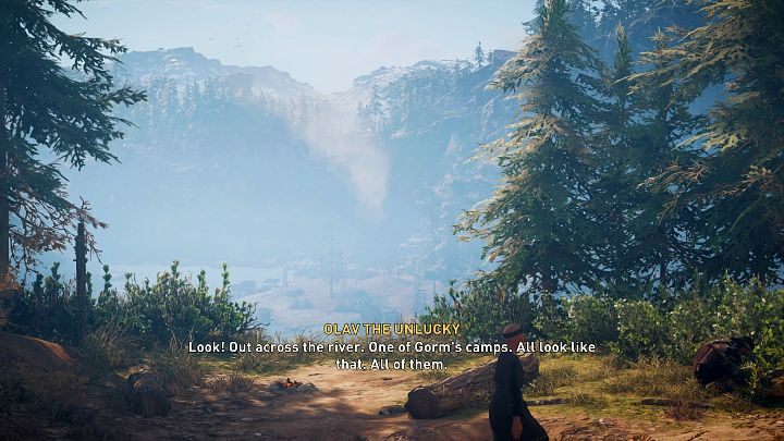 Olav zaproponuje, że wskaże Ci jeden z obozów Gorma, więc wybierz się z nim na krótki spacer - Assassins Creed Valhalla: Tereny łowieckie/The Hunting Grounds - solucja - Assassins Creed Valhalla - poradnik do gry