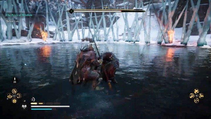 Przeciwnik ten nie jest wytrzymały więc jeśli uda Ci się go raz trafić, będziesz mieć okazję wyprowadzenia szybkiej kombinacji ciosów, która mocno nadwątli jego pasek zdrowia - Assassins Creed Valhalla: Loki - boss, jak pokonać? - Assassins Creed Valhalla - poradnik do gry